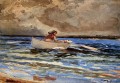 Rudern bei Prouts Neck Realismus Marinemaler Winslow Homer